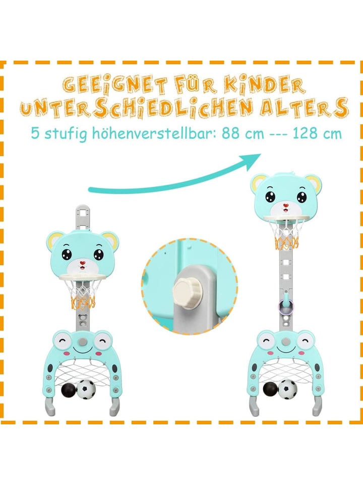 COSTWAY 3 in 1 Basketballständer in Grün günstig kaufen onesize