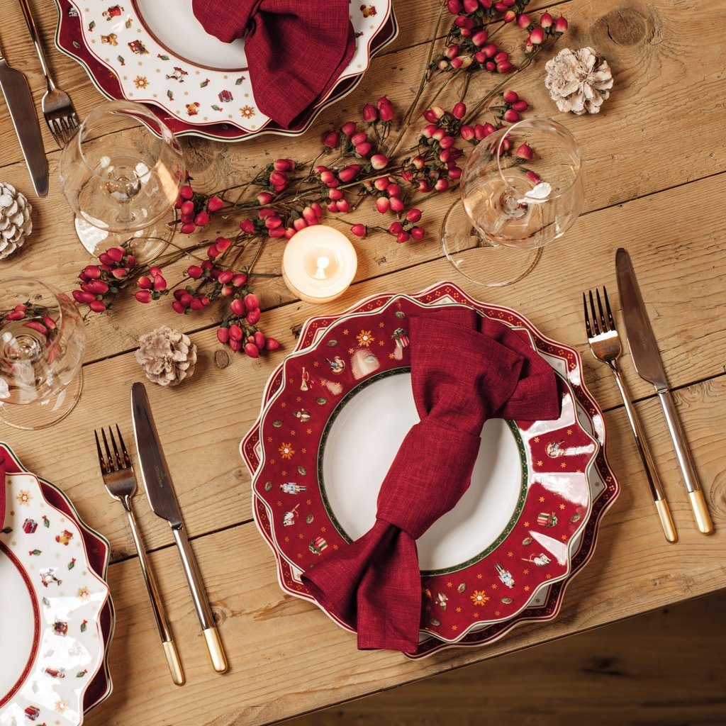 Villeroy & Boch Speiseteller Toy's Delight Speiseteller rot, (1 St)
