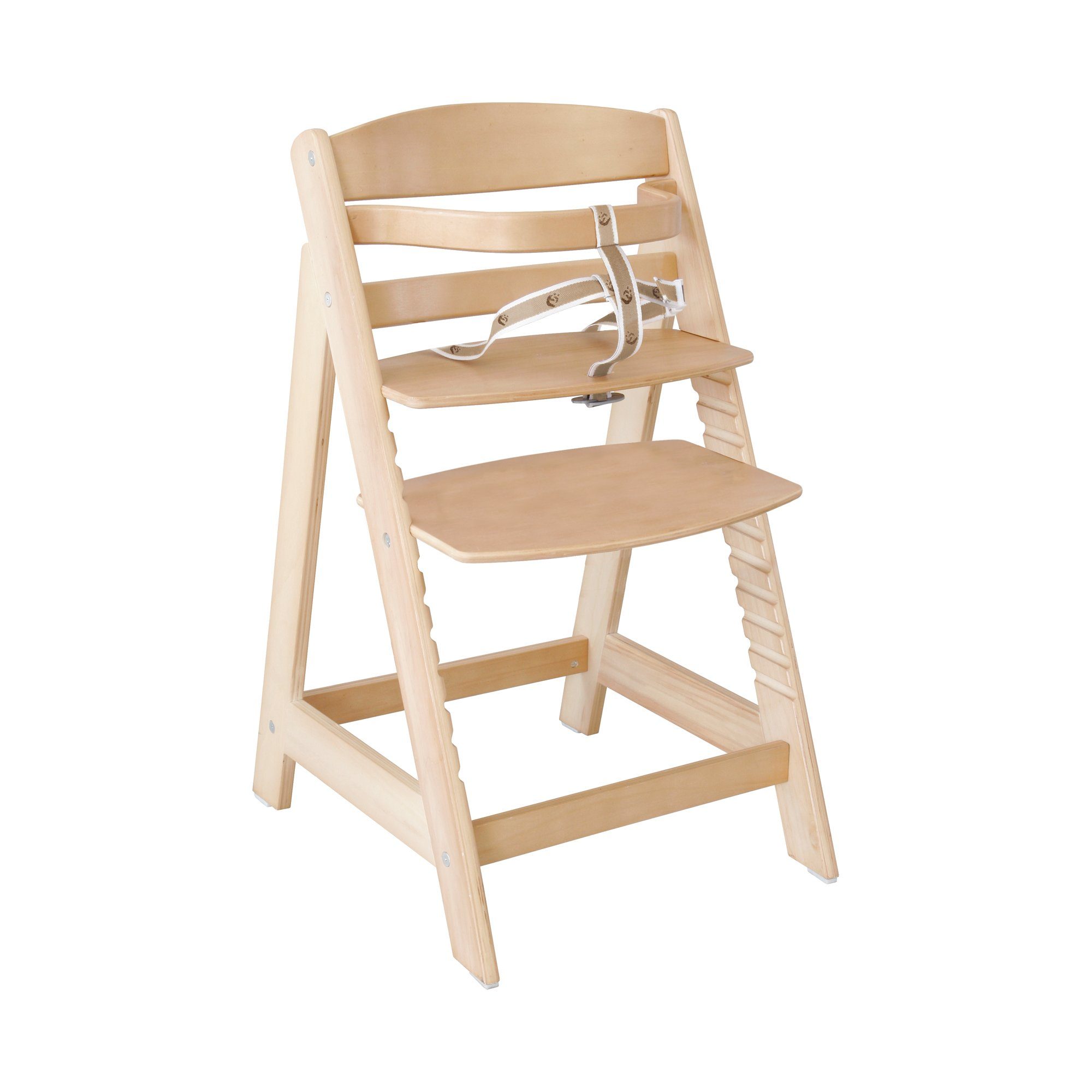 roba® Hochstuhl Treppenhochstuhl Sit Up III, natur, inkl. Sitzverkleinerer Litte Stars