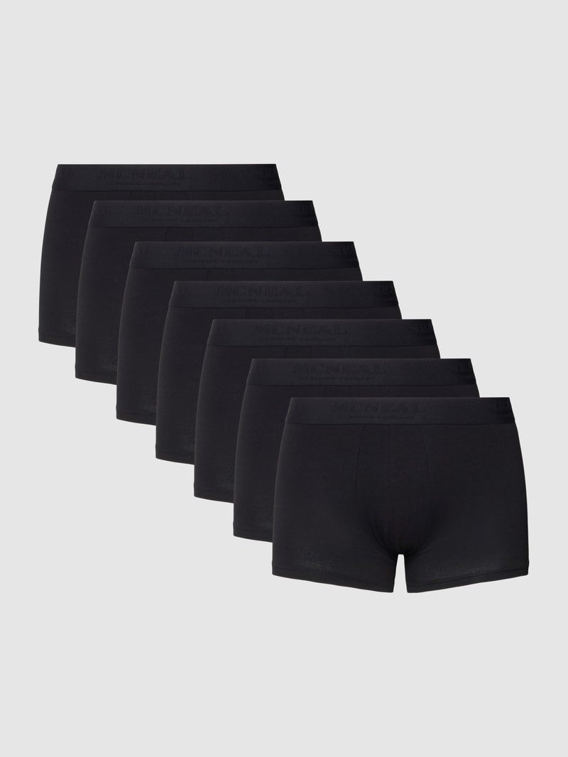 Trunks mit Logo-Bund im 7er-Pack in schwarz