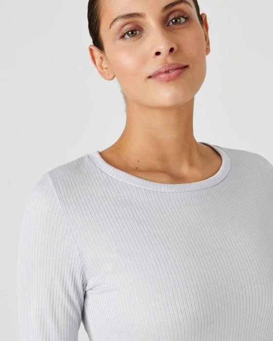 T-shirt col rond maille côtelée Thermolactyl