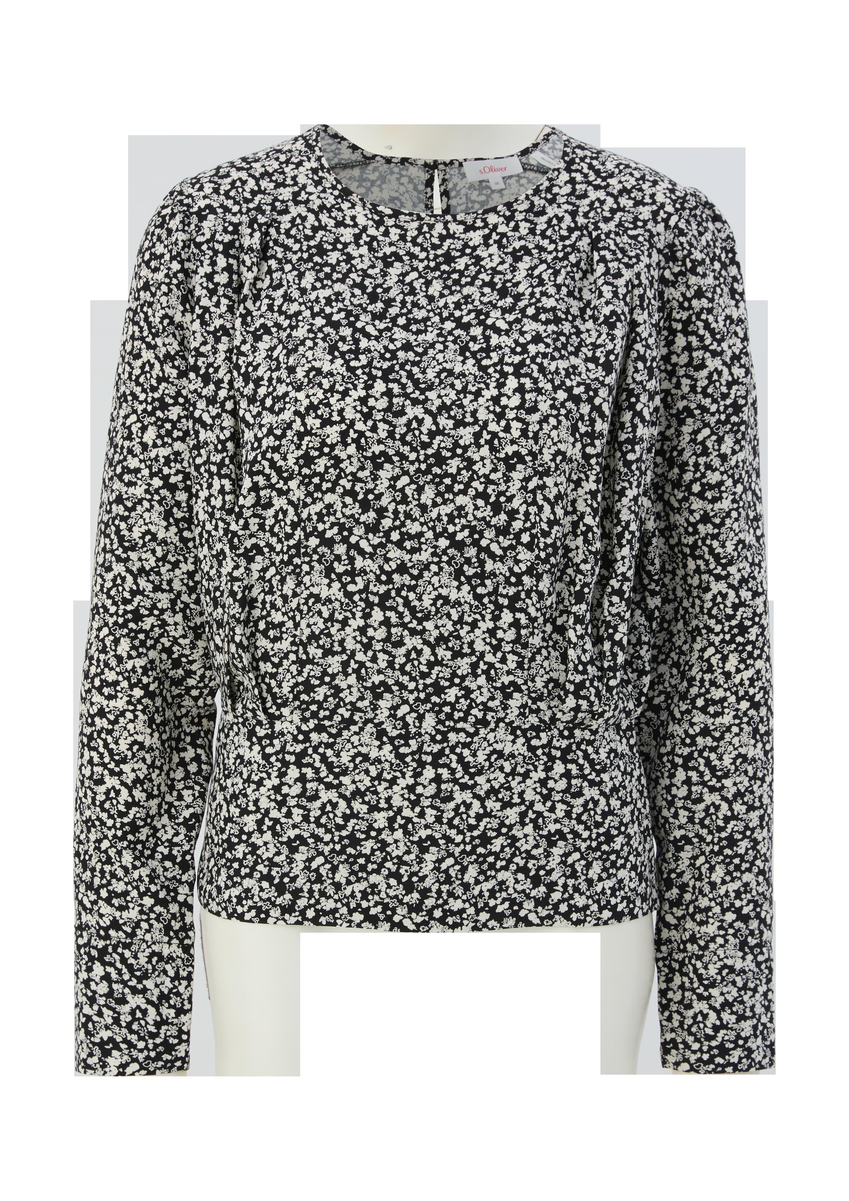 Viskose-Bluse mit Alloverprint  2120819-99A2