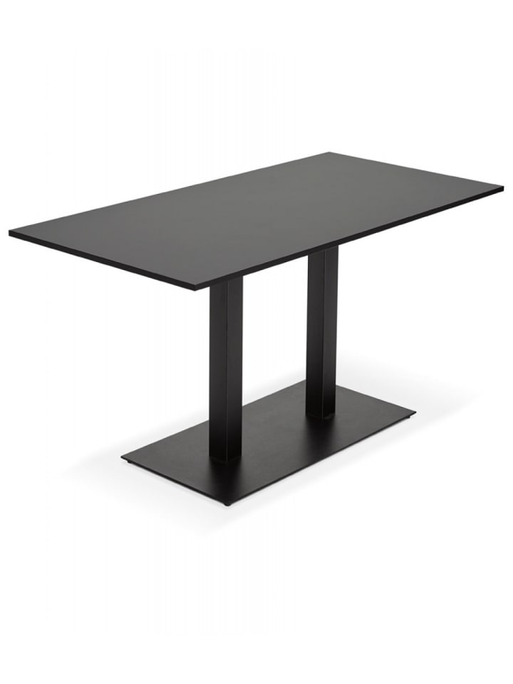 KADIMA DESIGN Esstisch Holz Metall Schwarz | Rechteckiger Besprechungstisch AUSTIN günstig kaufen onesize
