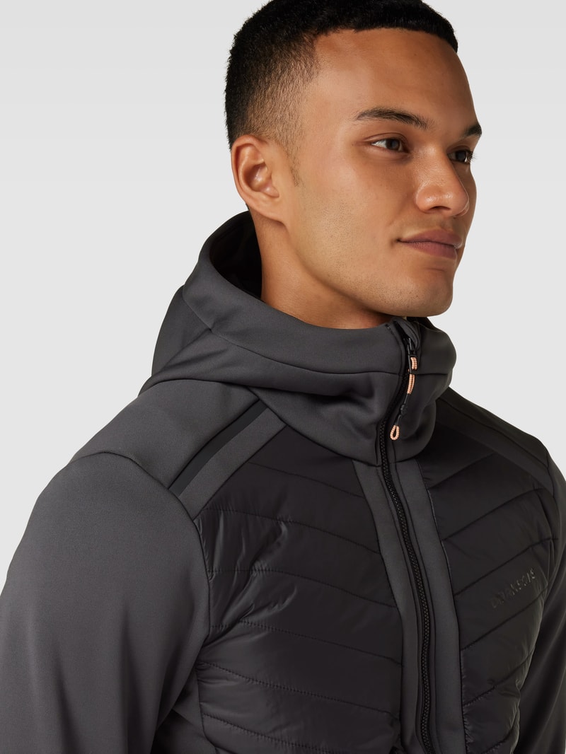 Steppjacke mit Kapuze Modell 'ZUKO' in anthrazit