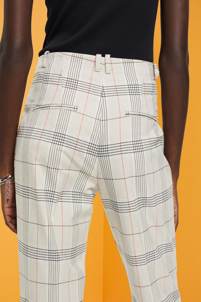 Karohose in Cropped-Länge