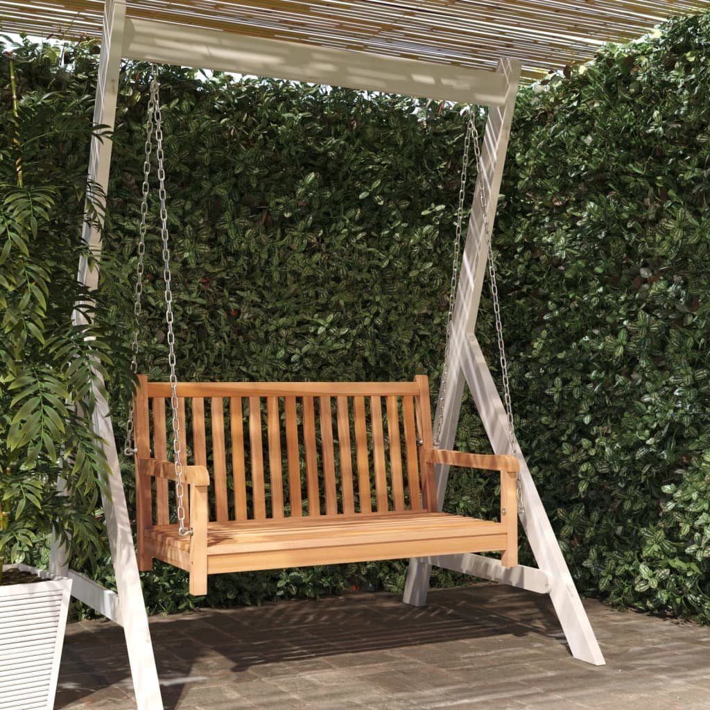 vidaXL Hollywoodschaukel Hollywoodschaukel Massivholz Teak 114x60x64 cm, 1 tlg.