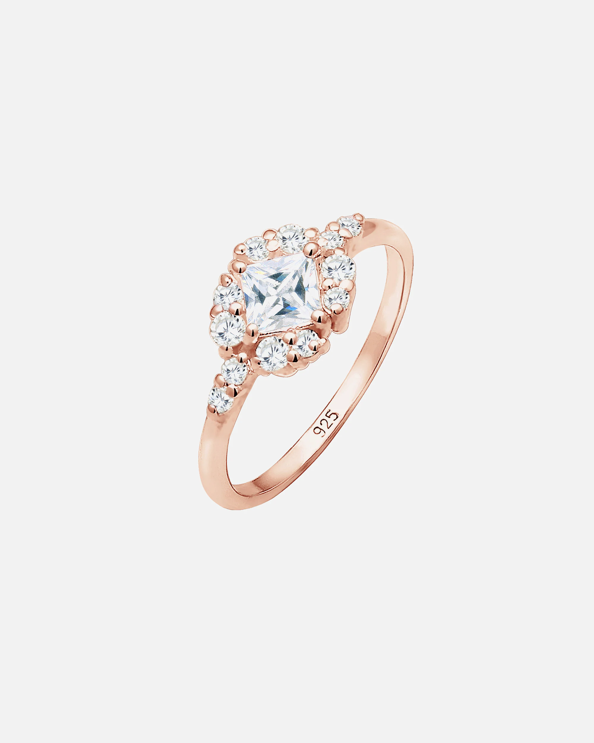 Anello a scatto Elli PREMIUM con cristalli di zirconi - Anello da donna - Argento (925/1000)