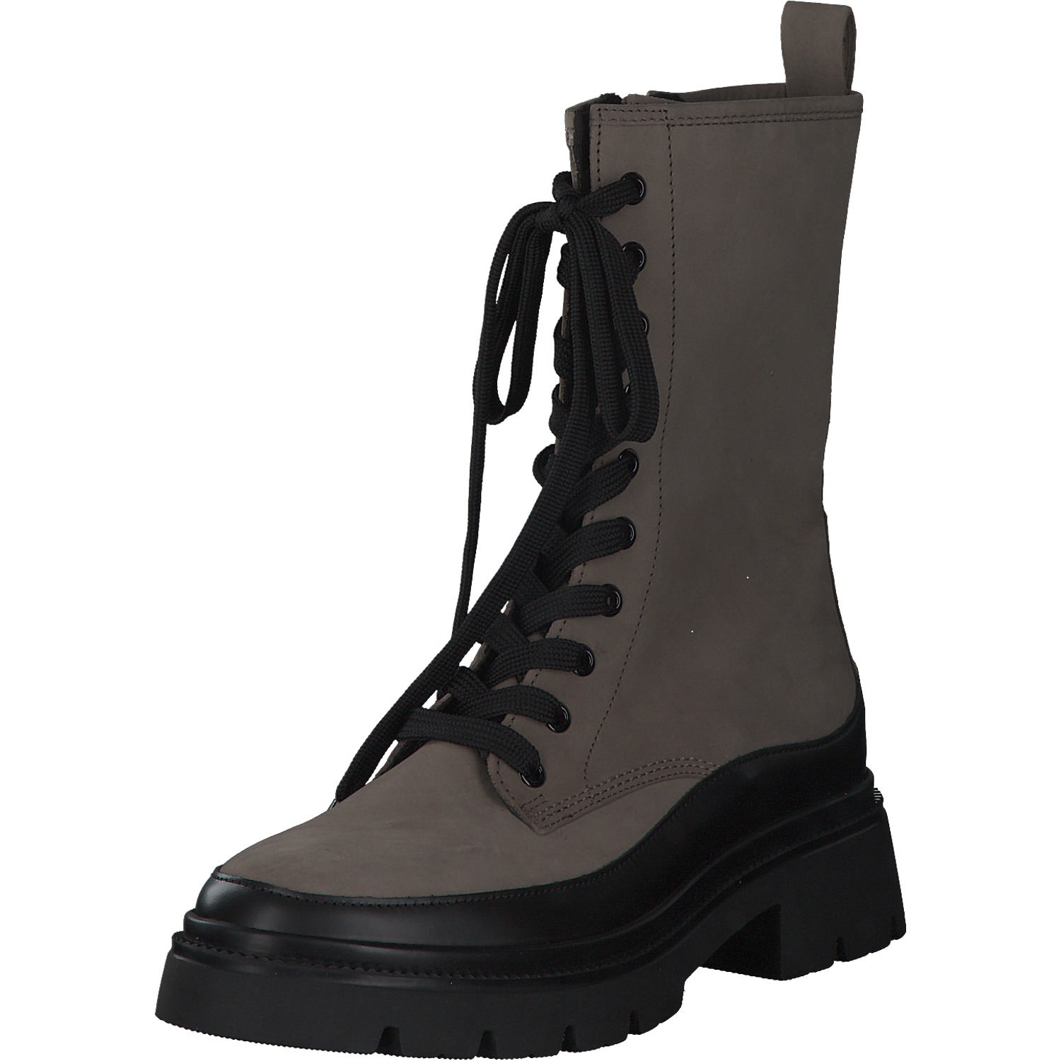 Gabor 91.831, Schnürstiefeletten, Damen, fango/schwarz