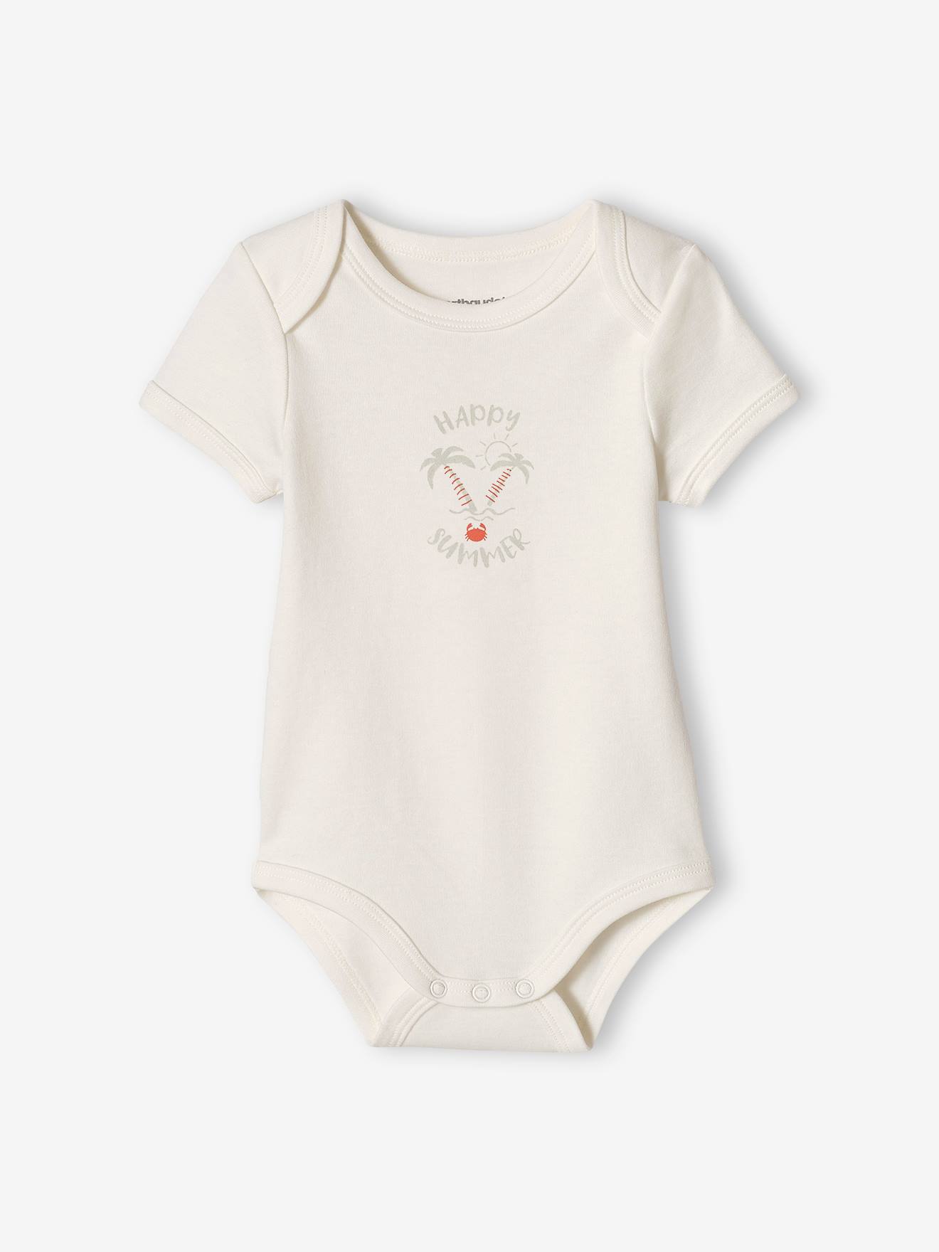 Vertbaudet 3er-Pack Baby Schlupfbodys Oeko-Tex - aqua