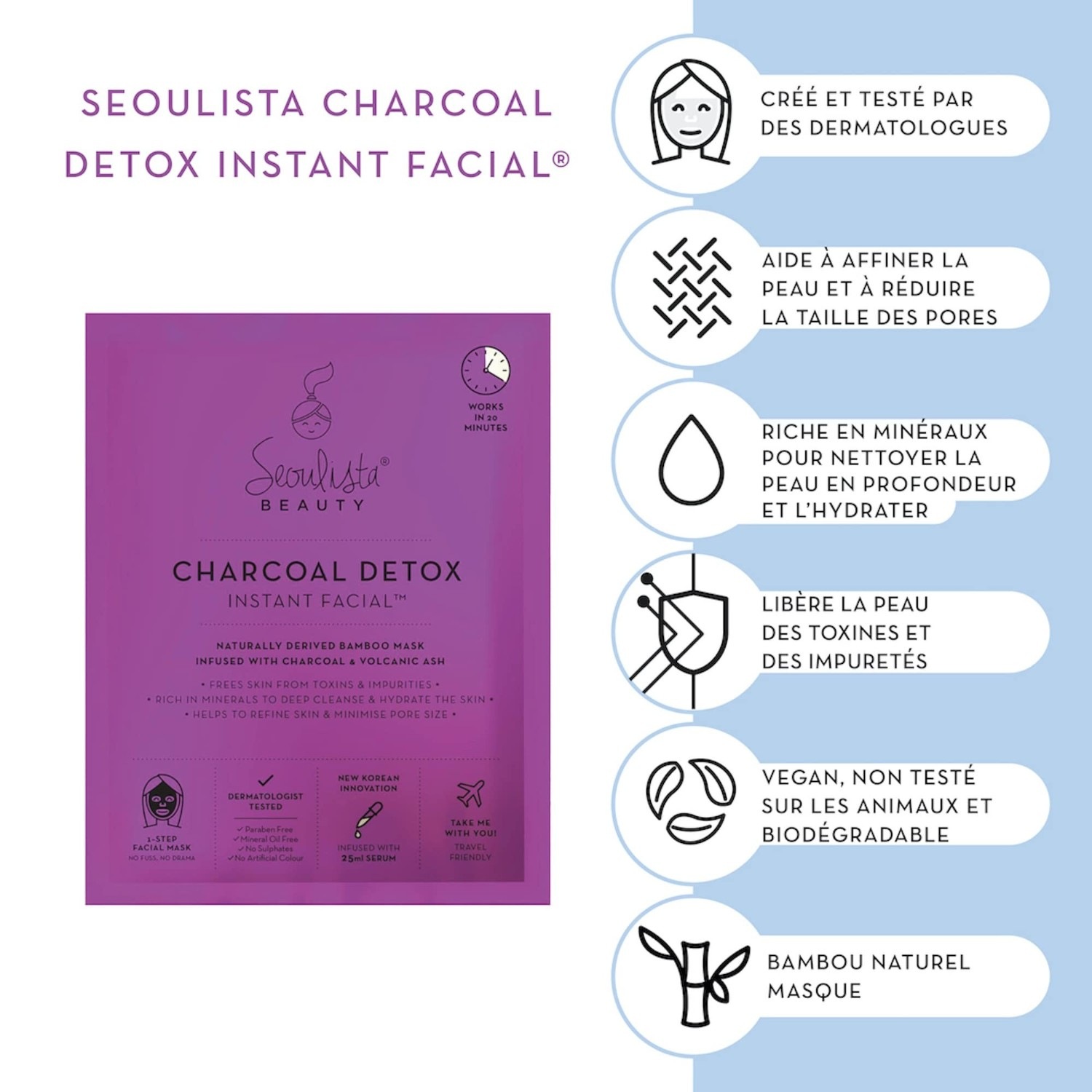 Seoulista Beauty Charcoal Detox - natychmiastowy zabieg na twarz