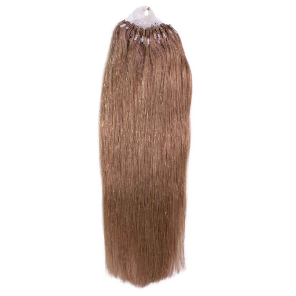 hair2heart Extensions à froid Microring Premium cheveux naturels #10 Blond balayage 0.5g extensions