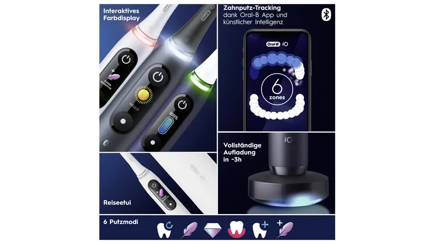 Oral-B Elektrische Zahnbürste iO Series 8N Black Onyx