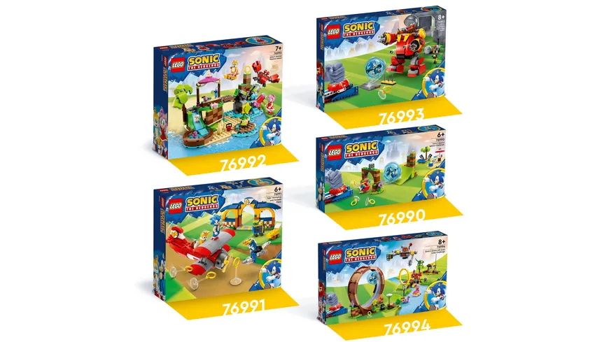 LEGO Sonic the Hedgehog 76990 Sonics Kugel-Challenge Set mit 3 Figuren