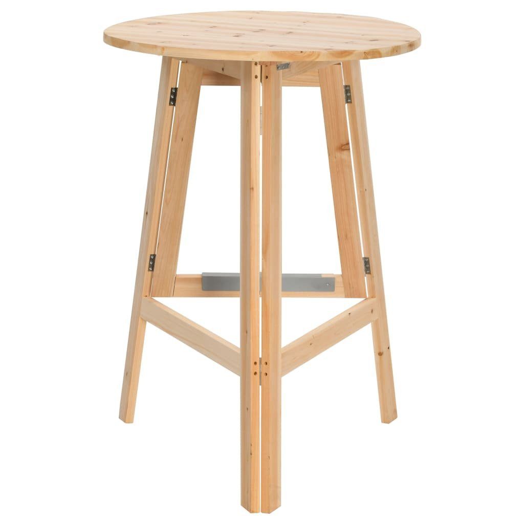 vidaXL Klapptisch Klappbarer Bartisch 78 cm Tannenholz