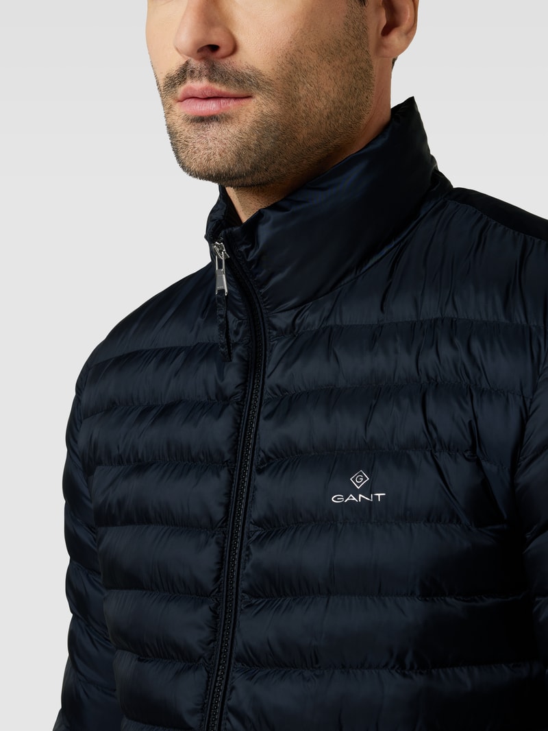 Jacke mit Label-Details in schwarz