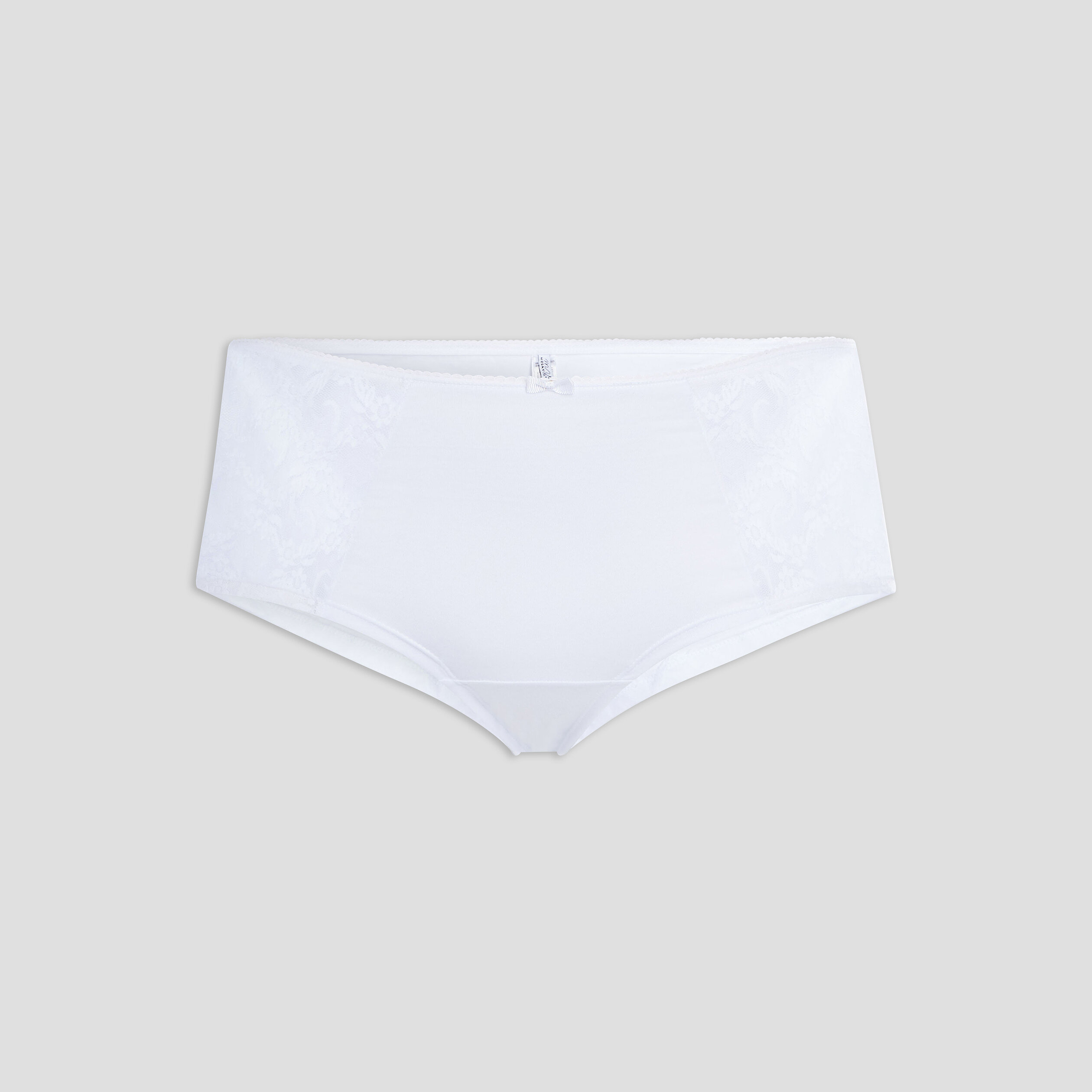 Shorty en coton blanc femme grande taille | La Halle