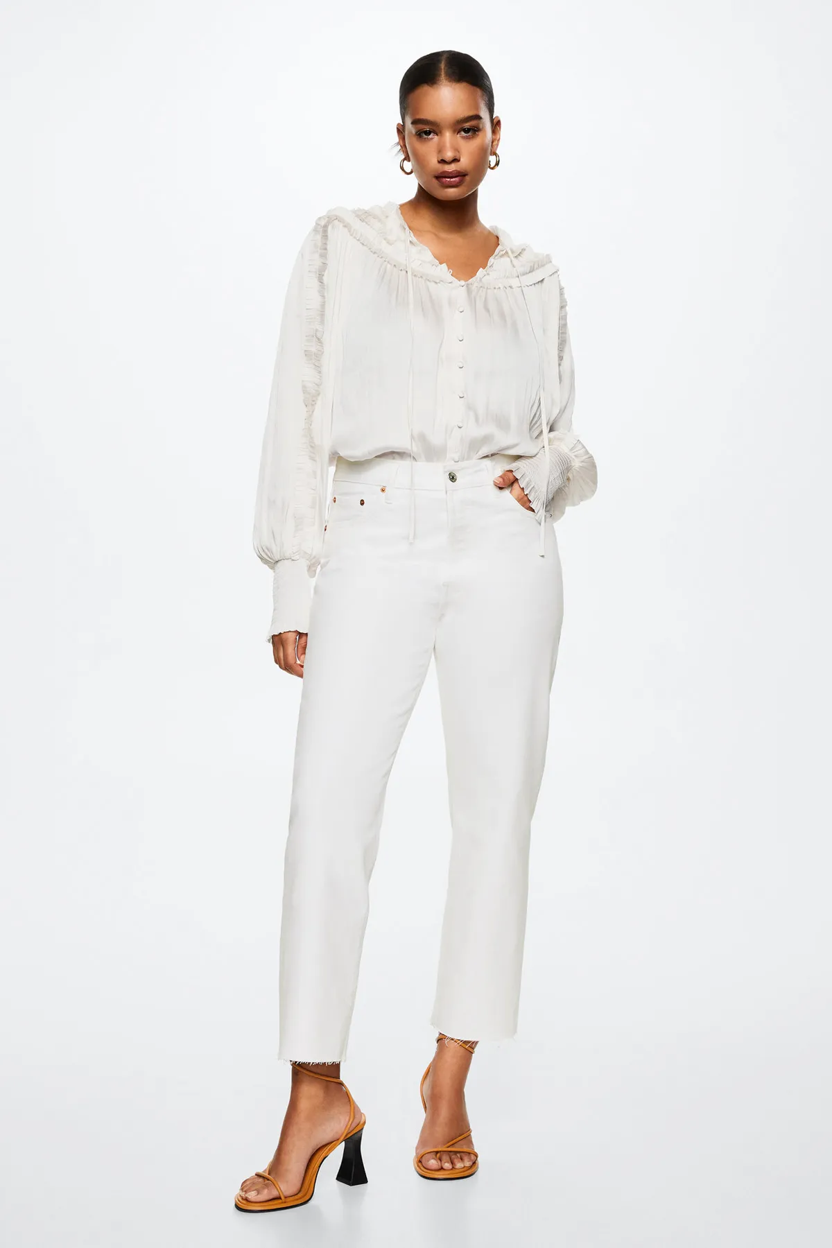 MANGO  Weiße Damenjeans 37023857
