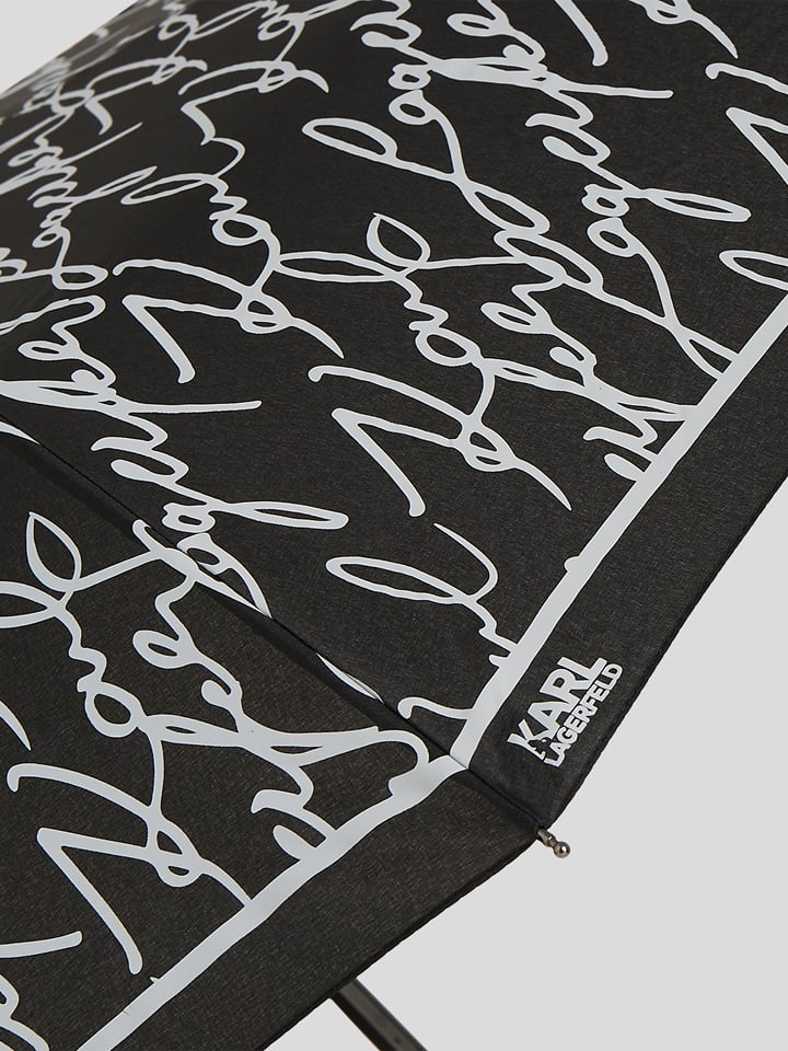 Karl Lagerfeld Regenschirm in Schwarz günstig kaufen onesize