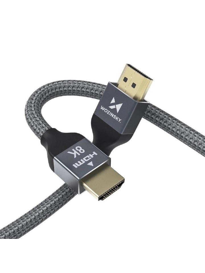 Wozinsky HDMI 2.1 8K 60 Hz 48 Gbps / 4K 120 Hz / 2K 144 Hz Silber 3m in Silber günstig kaufen onesize