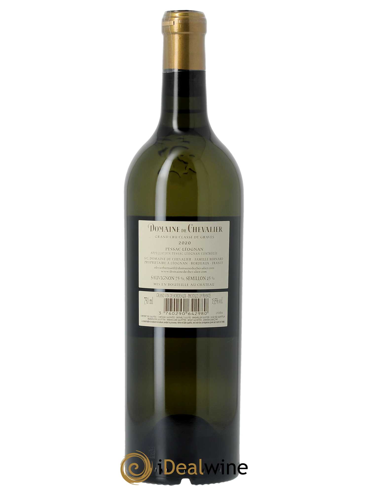 Domaine de Chevalier Cru Classé de Graves (CBO à partir de 6 BTS) 2020 - Lot de 1 Bouteille