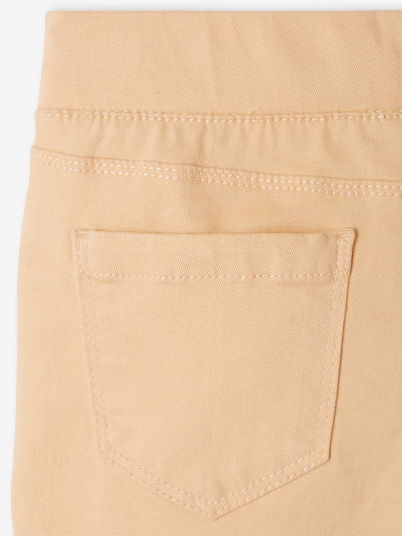 Short tregging Basics fille détail en macramé abricot poudré