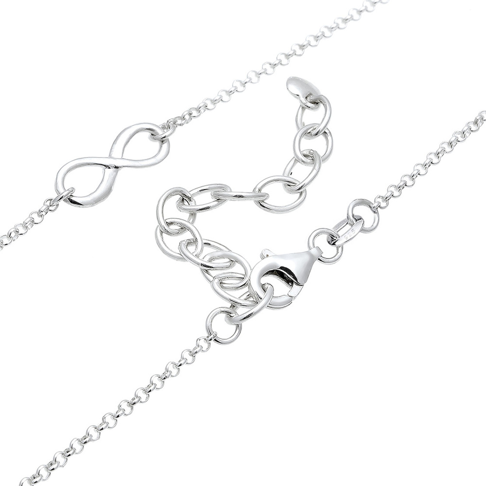 Elli Elli Collier Femme Infinité Ancre Croix Coeur Symbole - (925/1000) Argent Bijoux