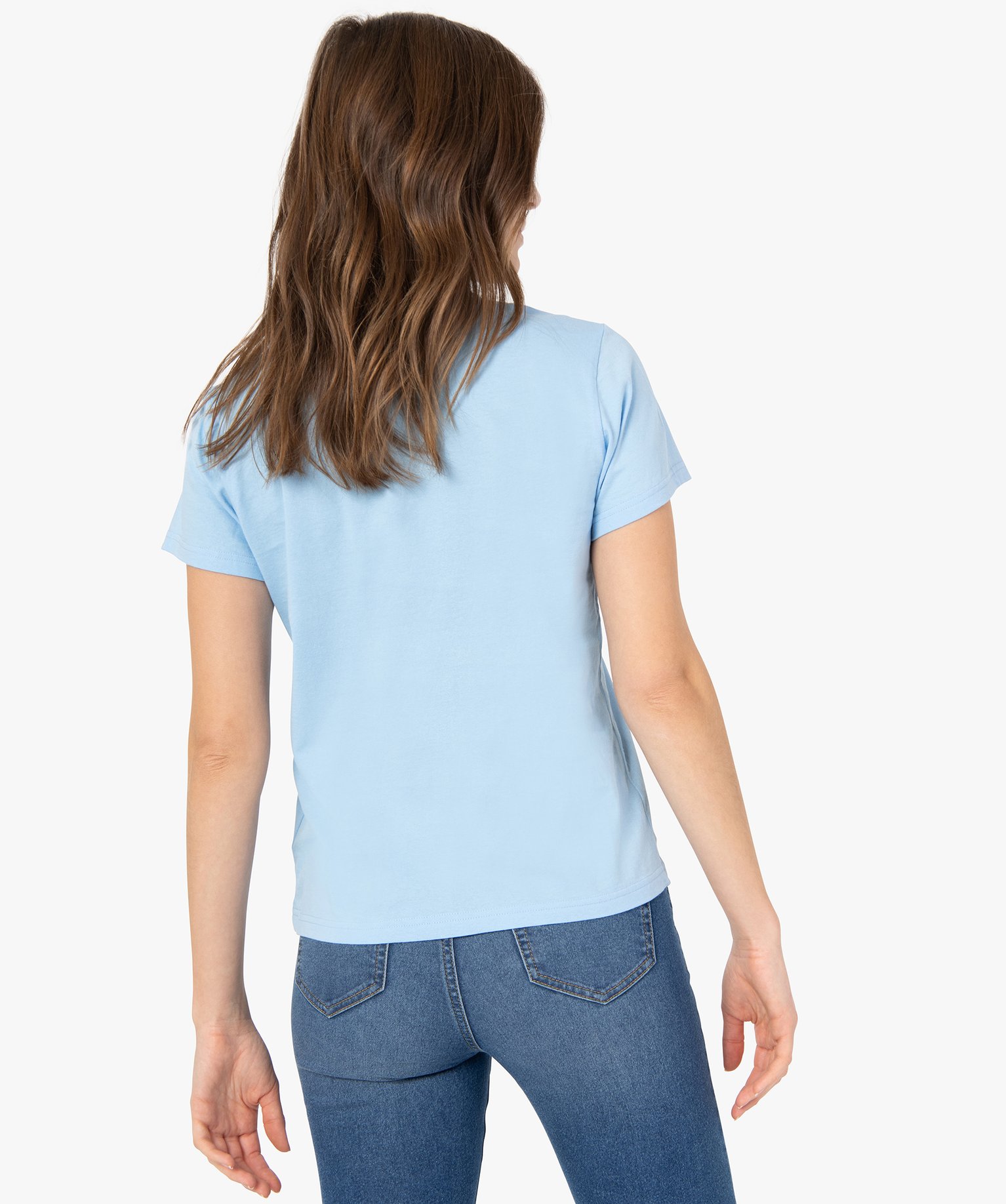 Tee-shirt femme avec motif – Powerpuff Girls bleu | GEMO