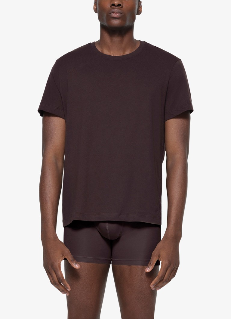 T-shirt girocollo in cotone Skims