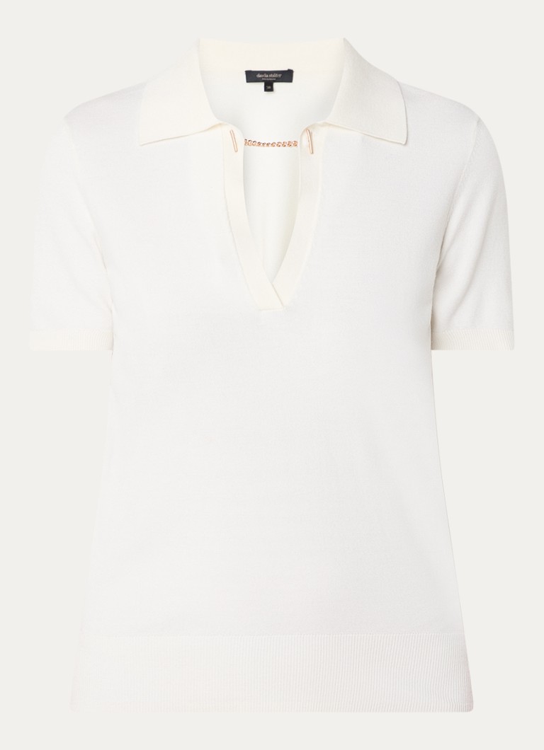 Top in maglia fine con dettaglio a catena di Claudia Sträter