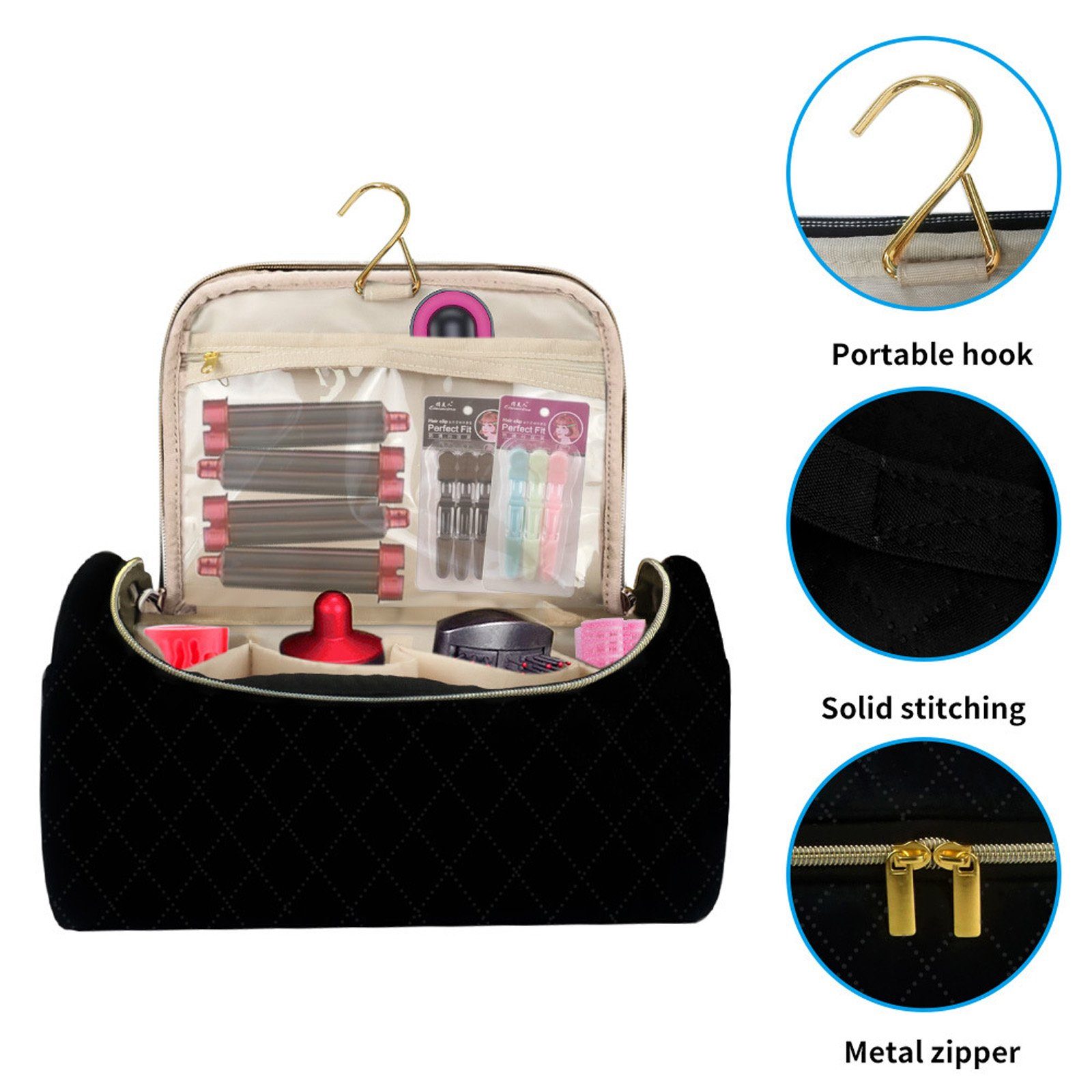 CALIYO Kosmetiktasche Airwrap Tasche, Reisetasche für Airwrap Haarstyler, Aufbewahrungstasche