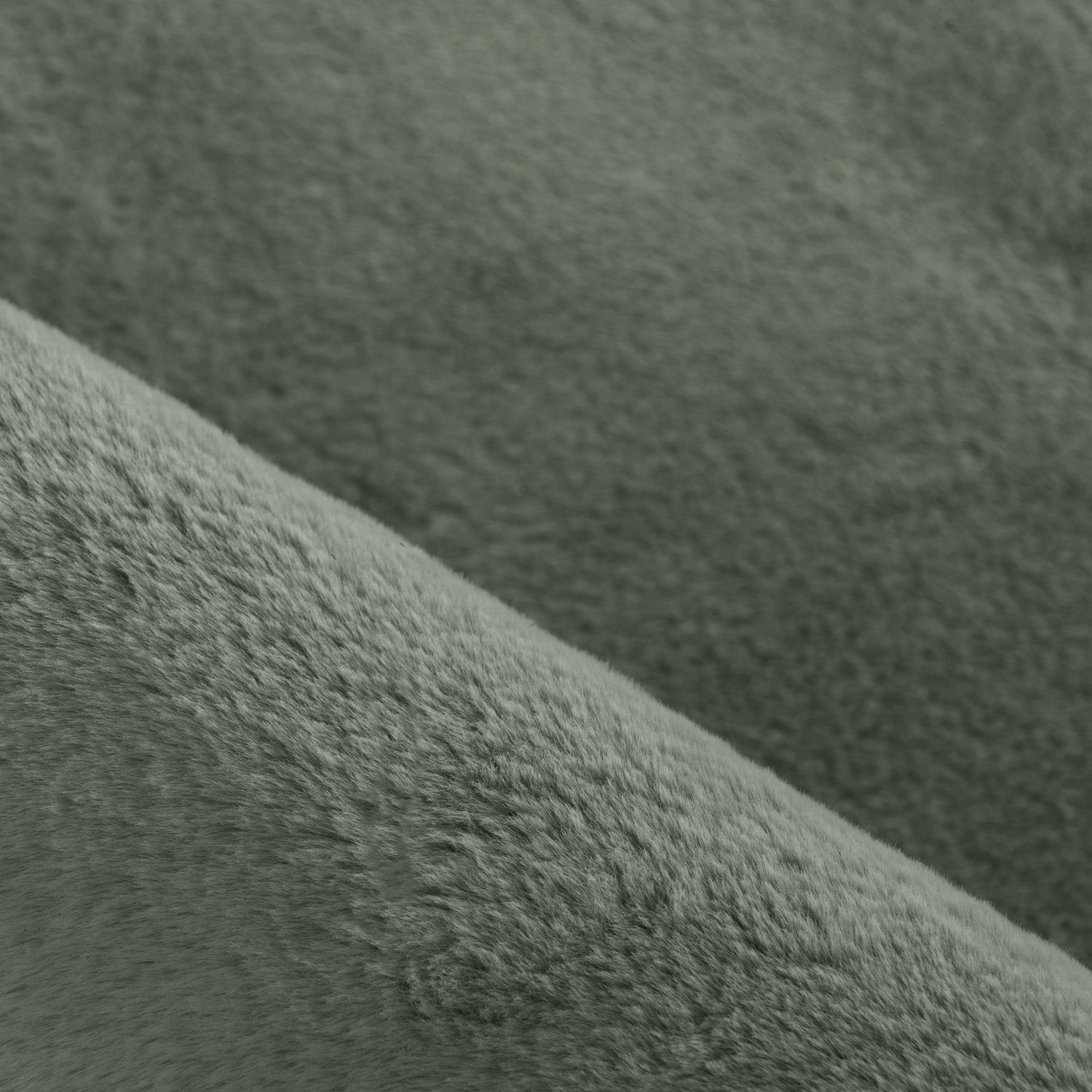 Fellteppich Unicolor - Einfarbig, Carpetsale24, Rund, Höhe: 20 mm, Runder Teppich Wohnzimmer Einfarbig Shaggy Flauschiger Felloptik
