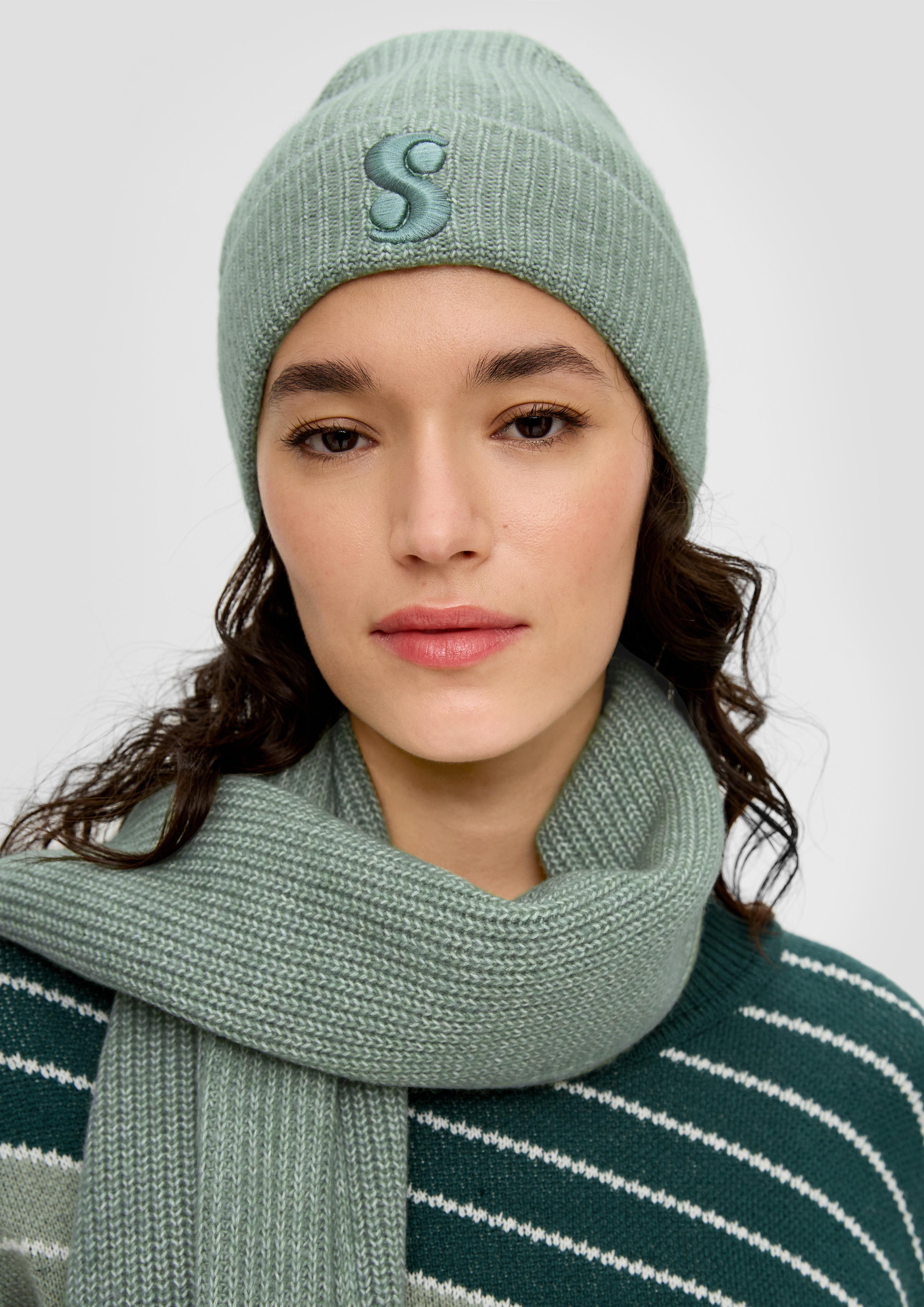 Strickmütze mit Logo-Stickerei  2133586-72X1