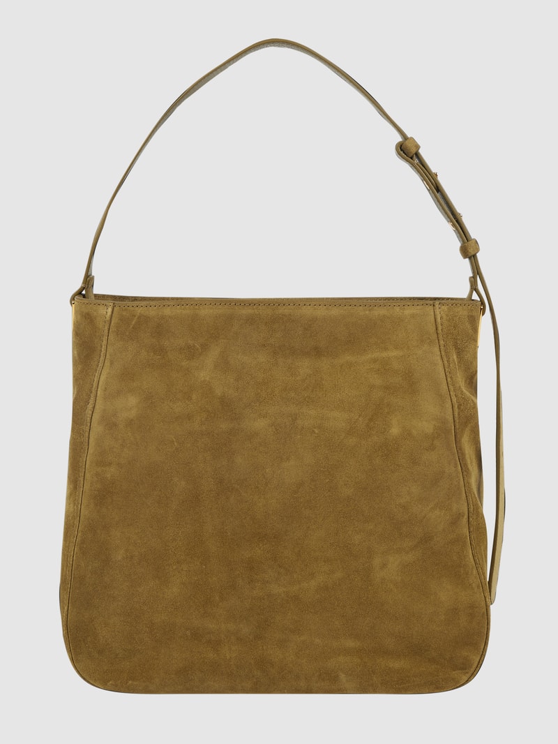 Hobo Bag aus Leder Modell 'Lea' in olivgrün