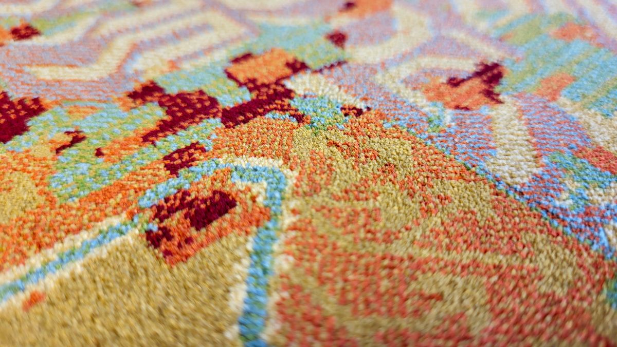 Webteppich Aryana Rot-Beige 160 x 230 cm