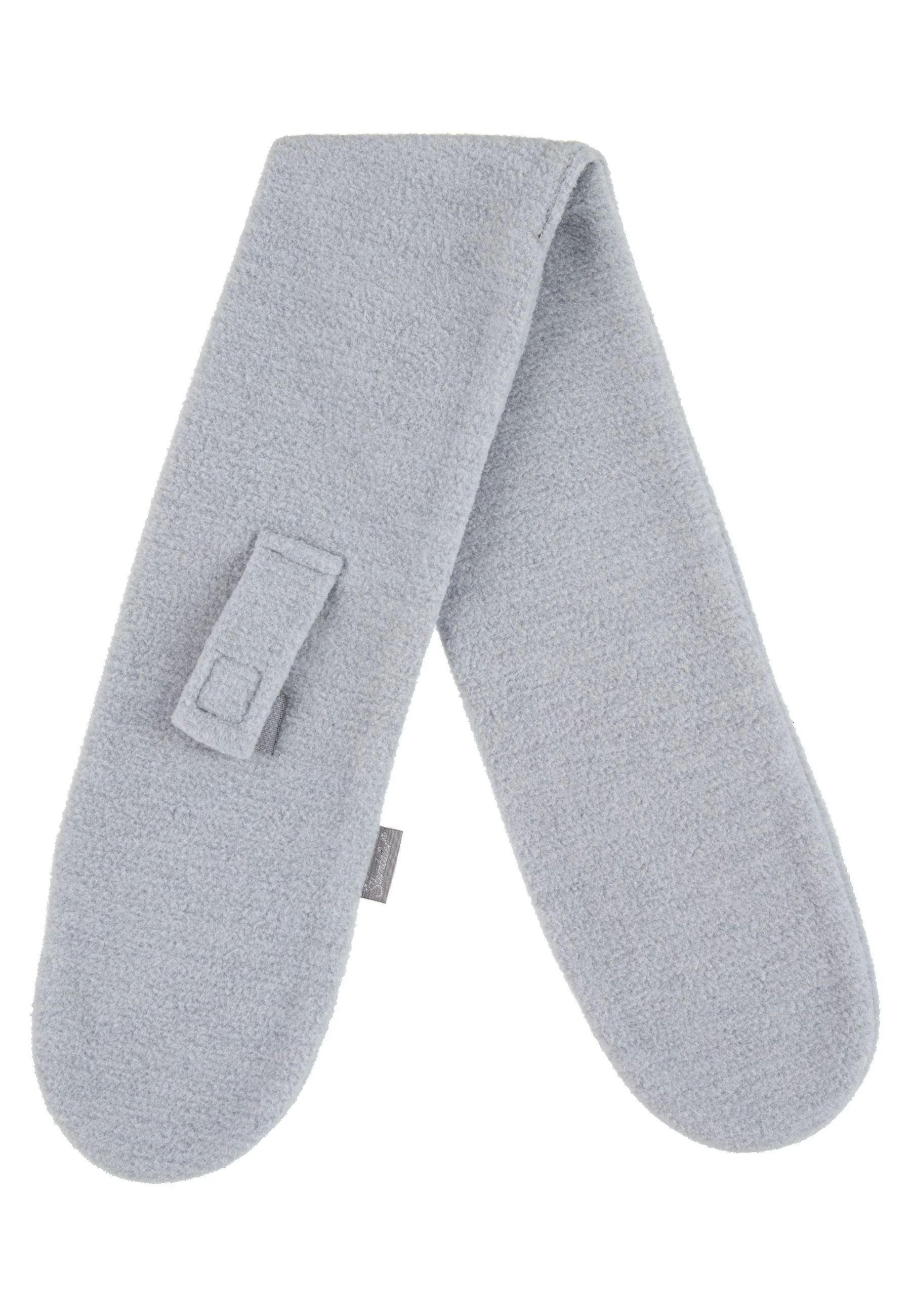 Schal aus Microfleece melange (recycelt) m. Riegel