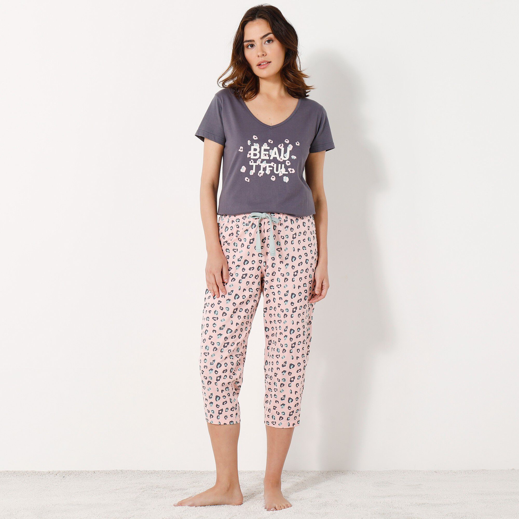 Pantacourt pyjama imprimé 