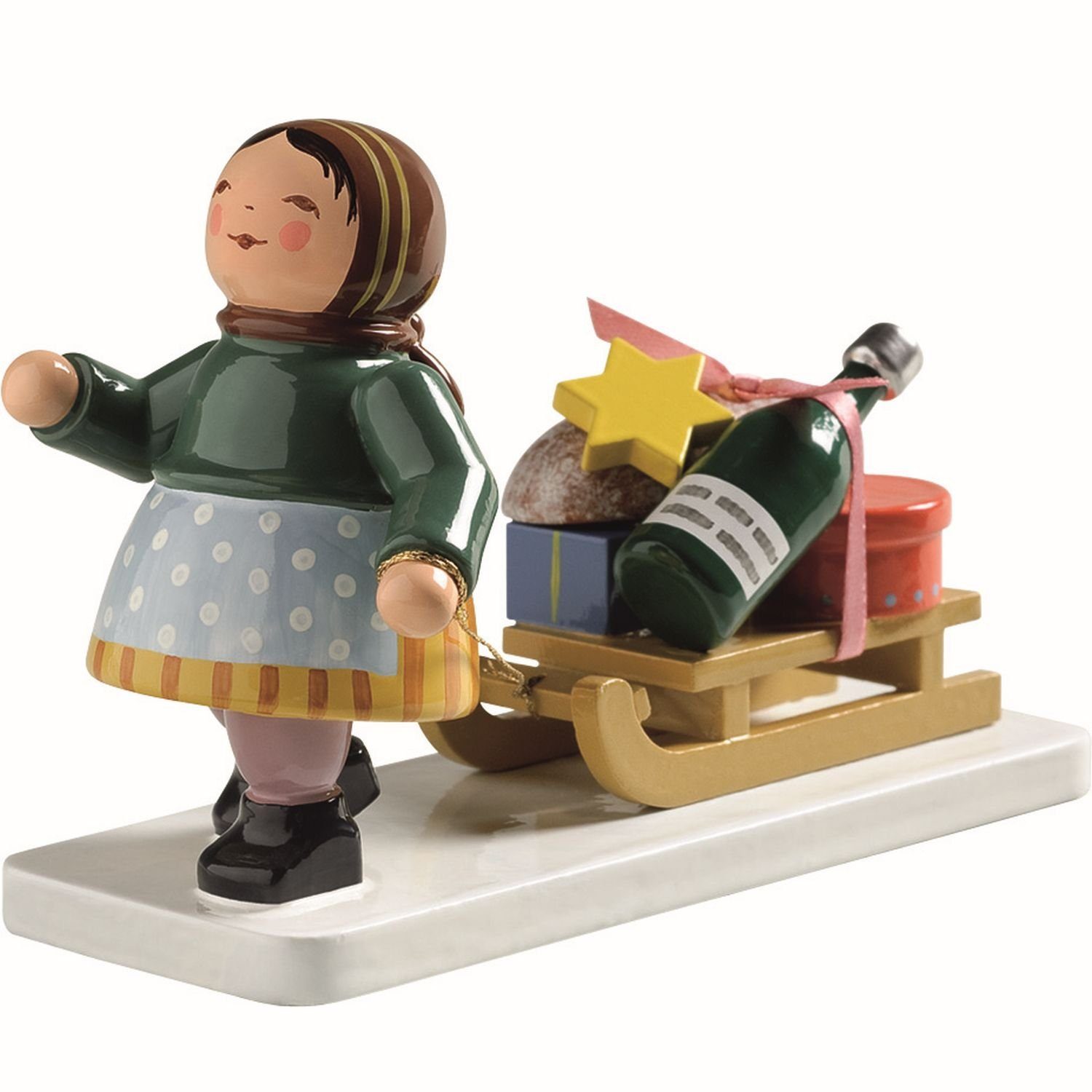 Wendt & Kühn Sammelfigur Mädchen mit Schlitten 6224/10