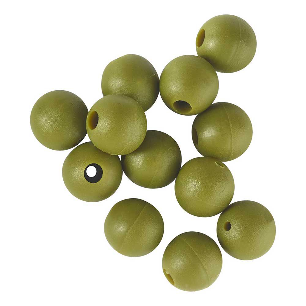 Koraliki gumowe Rok zielone 6mm - woreczek 25 szt.