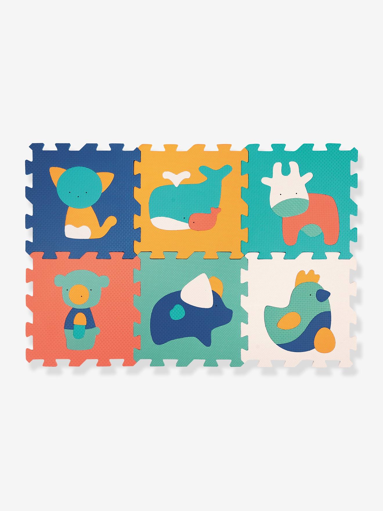 Dalles 6 animaux LUDI multicolore