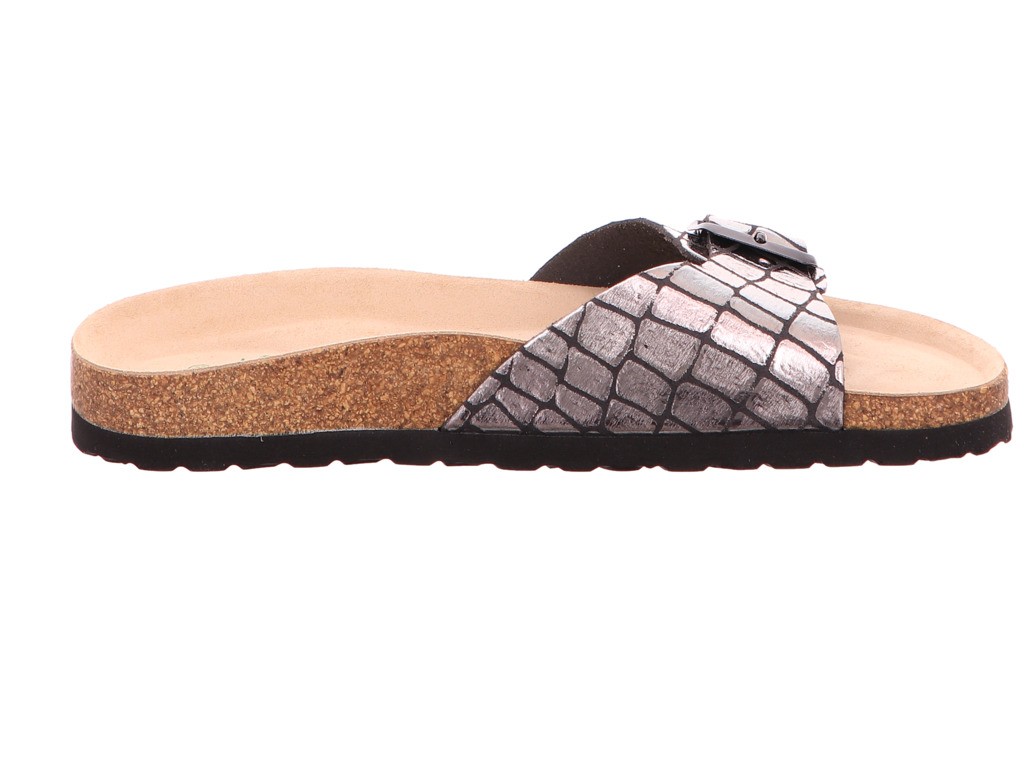 NATURAL SENSE Klassische Sandalen schwarz Tieffußbett-bis30mm