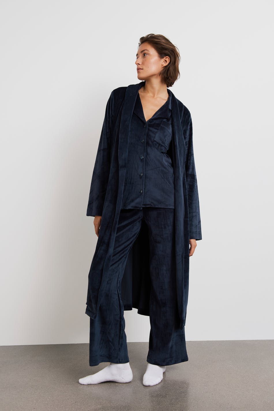 Vilma velour robe