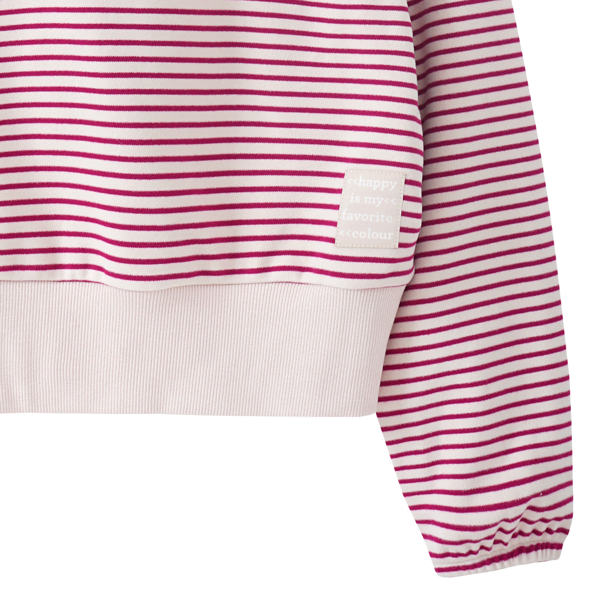 Mädchen Fleece-Hoodie gestreift
