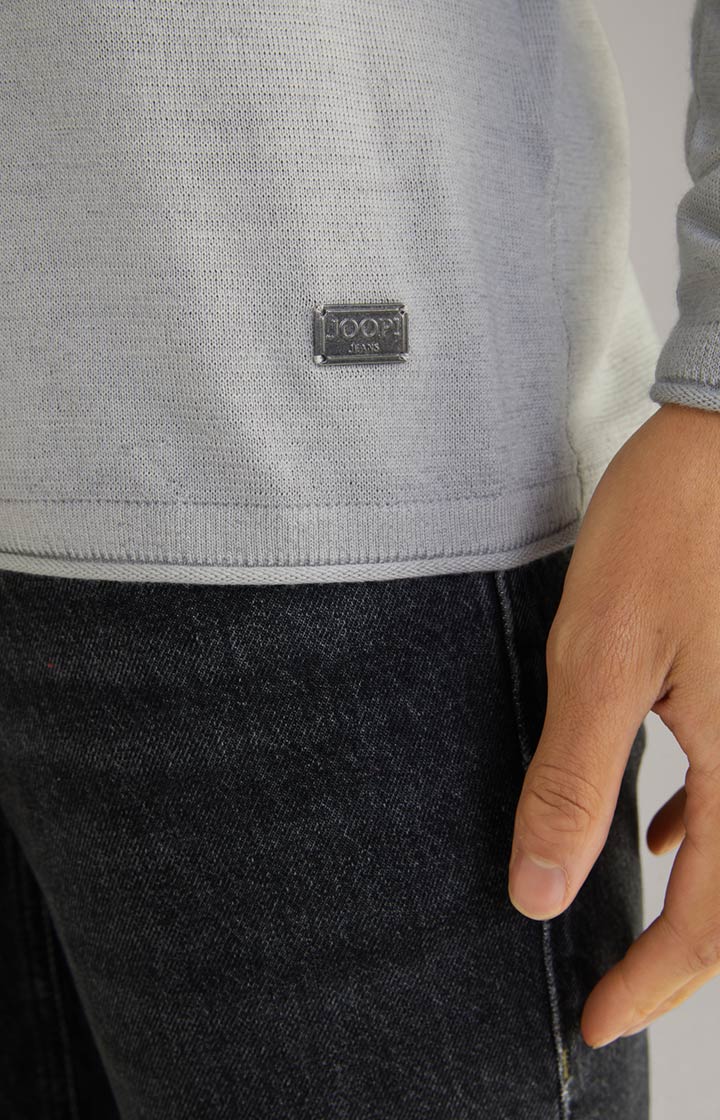 Merinowoll-Pullover Lelios in Grau