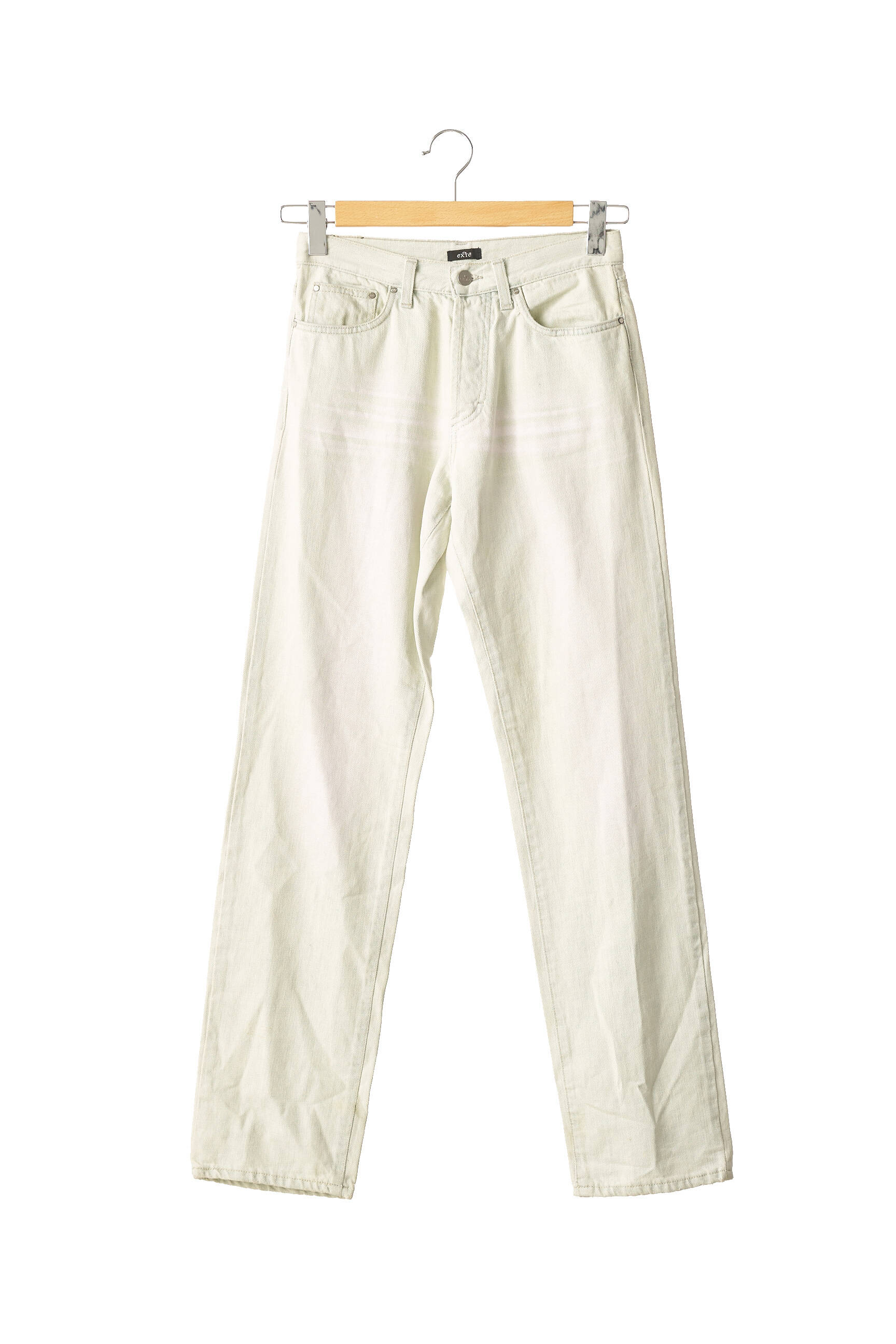 Exte Jeans Coupe Droite Femme couleur beige