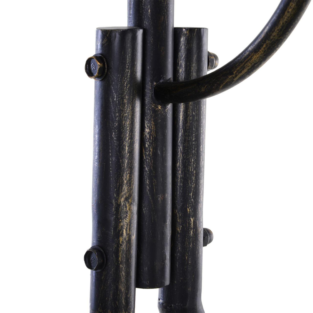 Outsunny Gartenschaukel für 2 Personen, Hollywoodschaukel, Schaukelbank, Metall, Bronze, 167 x 123 x 175 cm