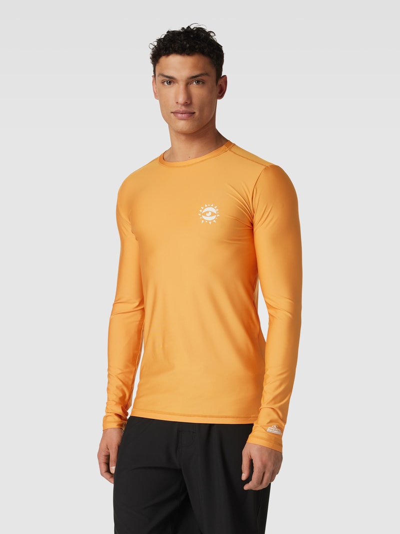 Badeshirt mit Motiv-Print Modell 'CAMORRO' in apricot