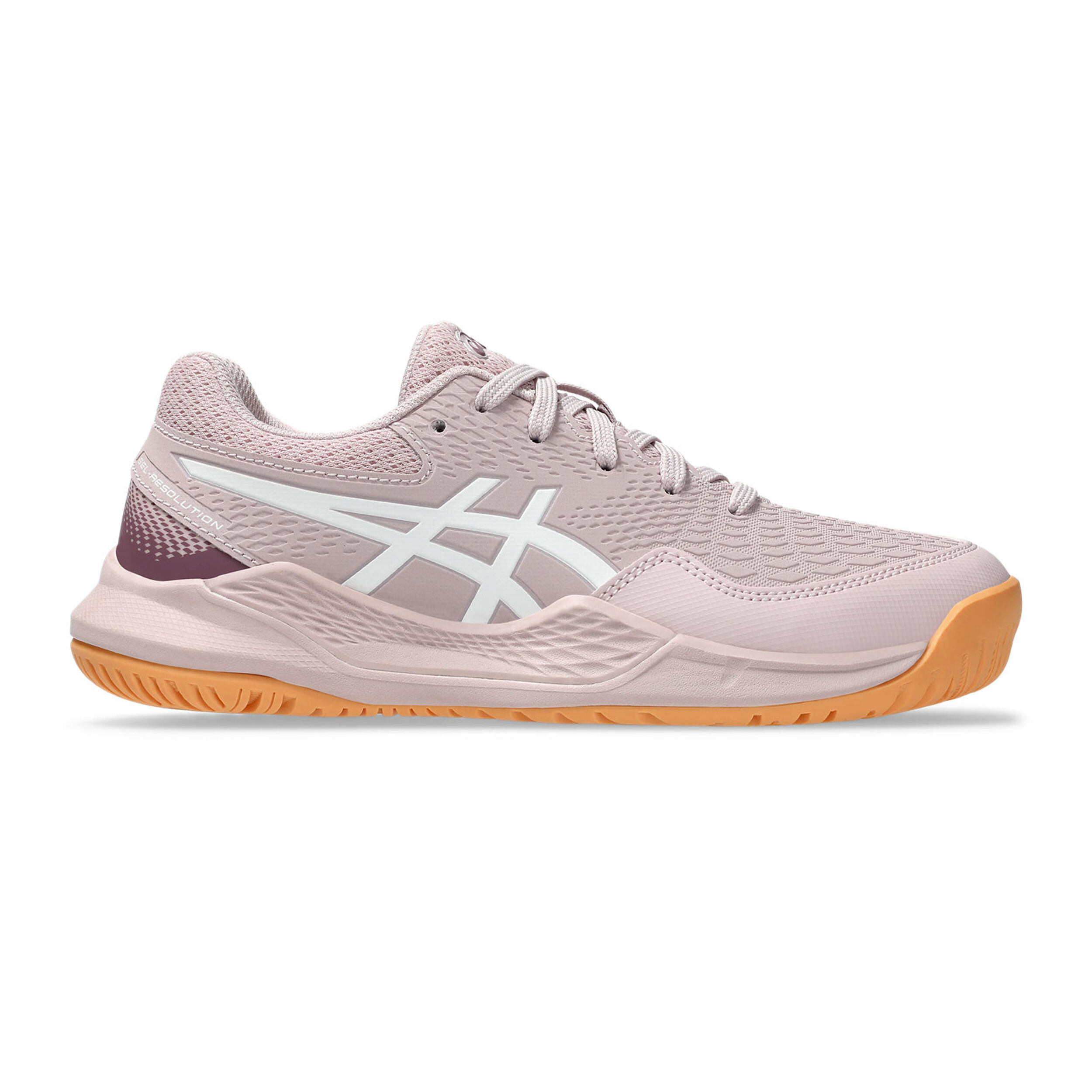 Gel-Resolution 9 GS Allcourtschuh Kinder - Beige, Weiß