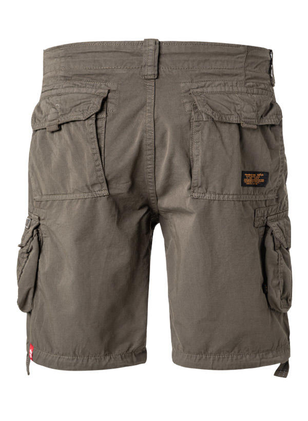 ALPHA INDUSTRIES, Cargoshorts, Regular Fit, Baumwolle, grau