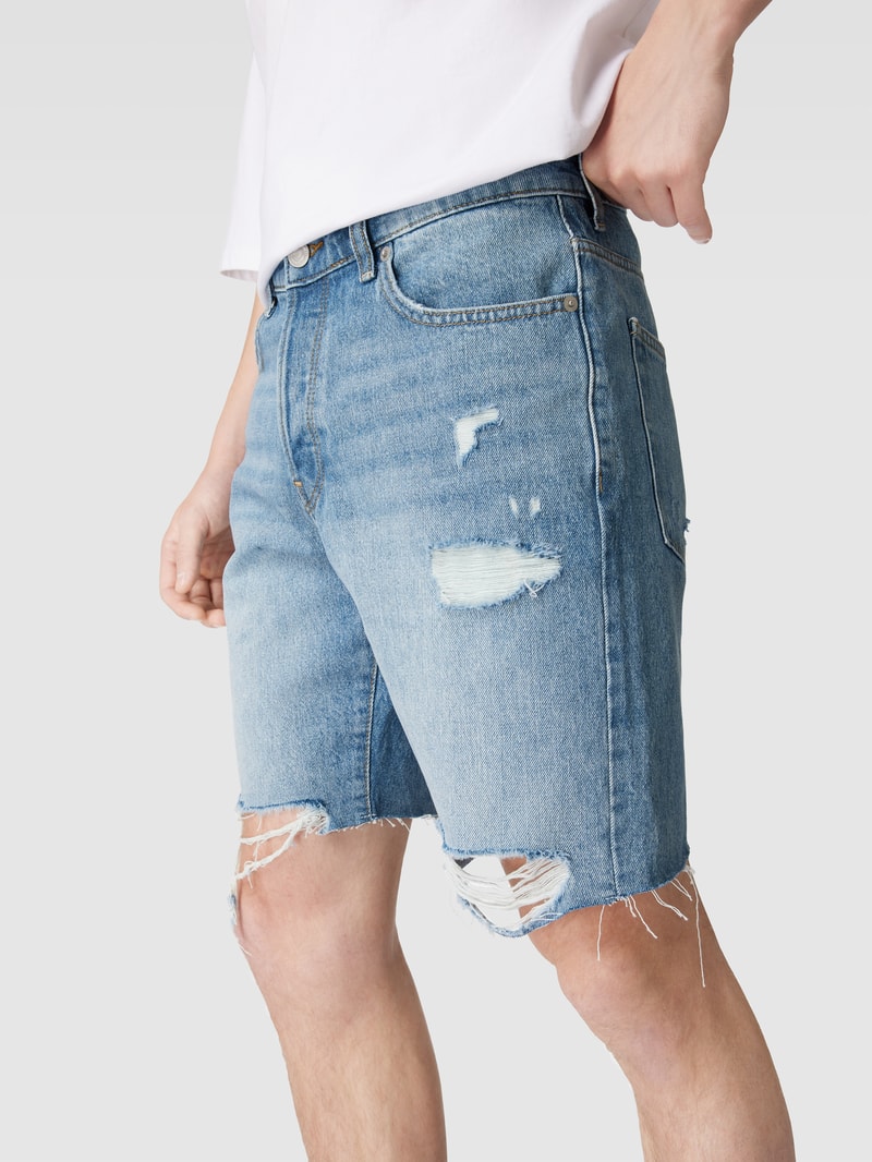Shorts im Destroyed-Look in jeans