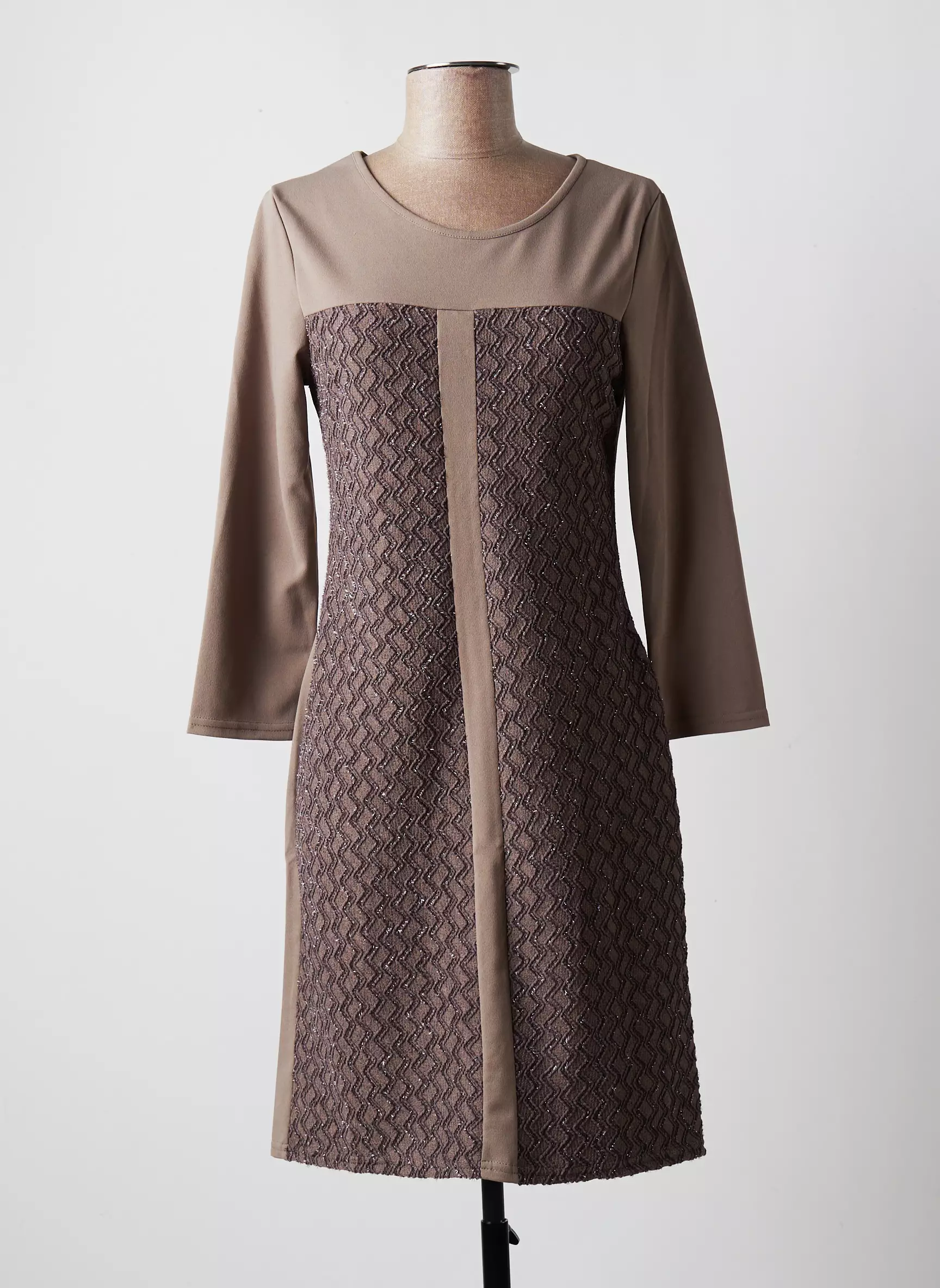 Multiples Robes Mi Longues Femme couleur gris